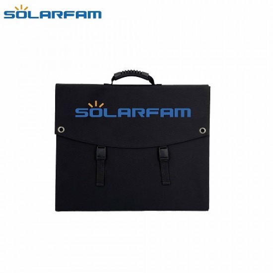 Αναδιπλούμενο Φωτοβολταικό πάνελ SOLARFAM 120W 12V Mono & Ρυθμιστής Φόρτισης PWM 10A με οθόνη και διπλή θύρα USB