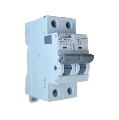 ΑΣΦΑΛΕΙΟΔΙΑΚΟΠΤΗΣ ΡΑΓΑΣ (CIRCUIT BREAKER) DC 500V 2P 32A 10KA HELIOS RDX7-MCB-DC-32A