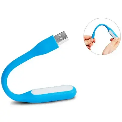 ΦΩΤΑΚΙ LED ΕΥΚΑΜΠΤΟ USB - ΜΠΛΕ