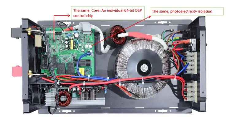 INVERTER-CHARGER ΧΑΜΗΛΩΝ ΣΥΧΝΟΤΗΤΩΝ ΜΕ ΤΟΡΟΕΙΔΕΣ ΠΗΝΕΙΟ IKROTEK DP-15224 (1.500W, 24V, 16Adc)
