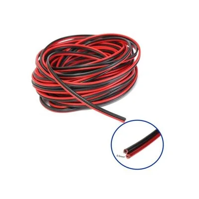 ΚΑΛΩΔΙΟ ΗΧΕΙΩΝ ΚΑΘΑΡΟΣ ΧΑΛΚΟΣ, ΔΙΑΤΟΜΗΣ 1mm², ΔΙΠΛΟ ΚΟΚΚΙΝΟ/ΜΑΥΡΟ (1m)