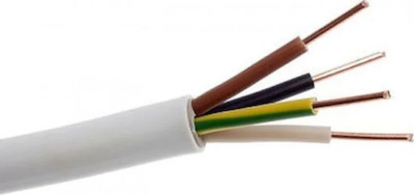 ΚΑΛΩΔΙΟ NYM (A05VV-U), 3x2.5mm², ΛΕΥΚΟ (1m)
