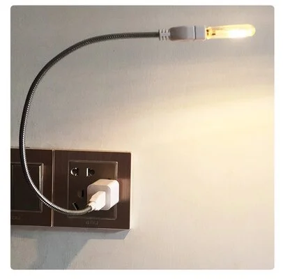 LED USB NIGHT LIGHT WITH SWITCH 3 LED WARM WHITE