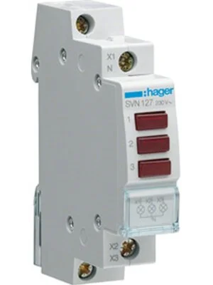 ΛΥΧΝΙΑ ΡΑΓΑΣ LED ΚΟΚΚΙΝΗ 230VAC HAGER SVN122