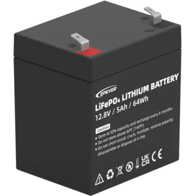 ΜΠΑΤΑΡΙΑ ΛΙΘΙΟΥ EPEVER EP-LFP1205 12.8V 5Ah (0,064kWh) IP65