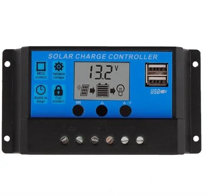 ΡΥΘΜΙΣΤΗΣ ΦΟΡΤΙΣΗΣ OEM PWM 20A 12/24V ΜΕ ΟΘΟΝΗ ΚΑΙ ΔΙΠΛΗ ΘΥΡΑ USB