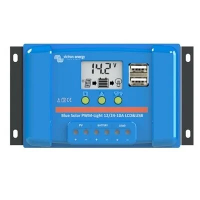ΡΥΘΜΙΣΤΗΣ ΦΟΡΤΙΣΗΣ VICTRON PWM BLUESOLAR LCD&USB 12/24V-10A (10A, 12/24V, ΜΕ ΟΘΟΝΗ)