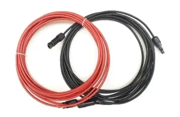 ΣΕΤ ΚΑΛΩΔΙΩΝ SOLAR / 10m ΚΟΚΚΙΝΟ + 10m ΜΑΥΡΟ / ΔΙΑΤΟΜΗΣ 6mm² / ME ΠΡΕΣΣΑΡΙΣΜΕΝΟΥΣ ΑΚΡΟΔΕΚΤΕΣ MC4 SOLARFAM ΑΠΟ ΤΗ ΜΙΑ ΜΕΡΙΑ