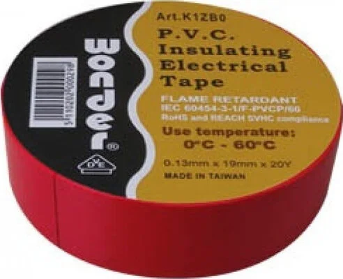 ΤΑΙΝΙΑ ΜΟΝΩΤΙΚΗ PVC 0.13X19X20Y K1ZB0 ΚΟΚΚΙΝΗ WND