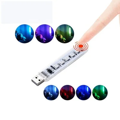 USB MINI LED ΔΙΑΚΟΣΜΗΤΙΚΟ ΦΩΤΑΚΙ - 5 LED - ΠΟΛΥΧΡΩΜΟ ΦΩΣ (7 ΧΡΩΜΑΤΑ), ΔΙΑΦΑΝΕΣ ΠΛΑΙΣΙΟ