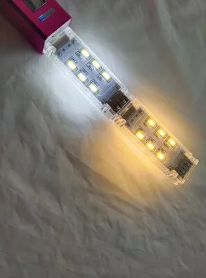 USB MINI LED NIGHT LIGHT - 12 LED DOUBLE SIDED - WHITE